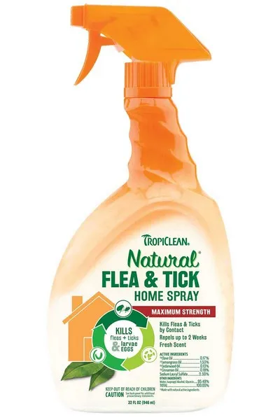 32oz Tropiclean Flea & Tick Spray For Home - Health/First Aid